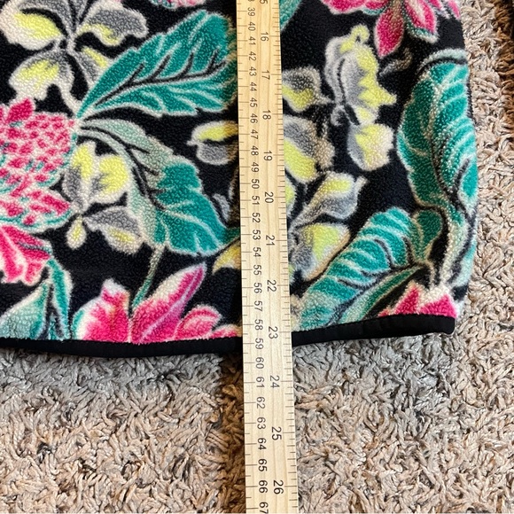 Patagonia Synchilla Manoa Floral Hawaiian T-Snap Fleece Pullover Size Medium - Picture 9 of 9
